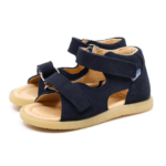 MRUGAŁA sandały dziecięce FLO blu welur