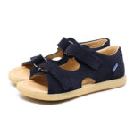 MRUGAŁA sandały dziecięce FLO blu welur - obrazek 5