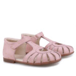 EMEL sandały dziecięce zabudowane SANTANA E 2635b różowe w serduszka