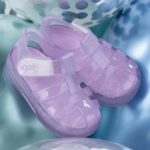 IGOR gumowe sandały dla dzieci STAR glitter lilac - obrazek 2