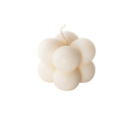MOHANI naturalna świeca BUBBLE z wosku rzepakowego - kość słoniowa, mała