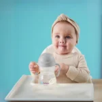 B.BOX Bidon ze słomką 240 ml kolor szary - obrazek 4