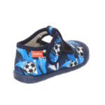 Kapcie dziecięce Milami granatowe z piłką – na rzep, do żłobka i przedszkola 112-BR-35 - obrazek 3