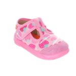 kapcie dziecięce milami różowe z anatomiczną wkładką i antypoślizgową podeszwą