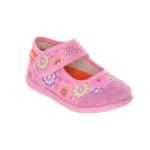 kapcie dziecięce milami różowe z anatomiczną wkładką i antypoślizgową podeszwą