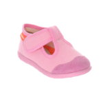 kapcie dziecięce milami różowe z anatomiczną wkładką i antypoślizgową podeszwą