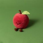 Pluszowe zabawne jabłko Jellycat 16 cm - obrazek 2