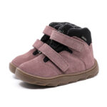 Trzewiki dziecięce wodoodporne MRUGAŁA Madi BAREFOOT Lawenda lekko ocieplane