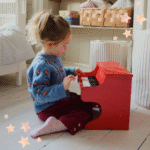 Drewniane pianino dla dzieci Konges Slojd – Red - obrazek 2