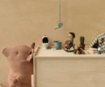 MAILEG Myszka kowboj z konikiem na biegunach Cowboy Mouse - obrazek 2