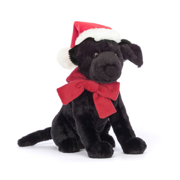 Pluszowy Labrador JellyCat w Czapce Świętego Mikołaja 22 cm