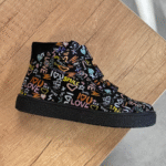 EMEL Trzewiki Ocieplane Dziecięce CHESTER Czarne Graffiti z Membraną WATERPROOF EX 2743-10 - obrazek 2
