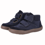 Trzewiki dziecięce ocieplane EMEL Haga BAREFOOT Blue z membraną EX2754G-3