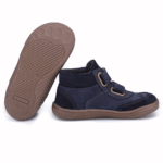 Trzewiki dziecięce ocieplane EMEL Haga BAREFOOT Blue z membraną EX2754G-3 - obrazek 5