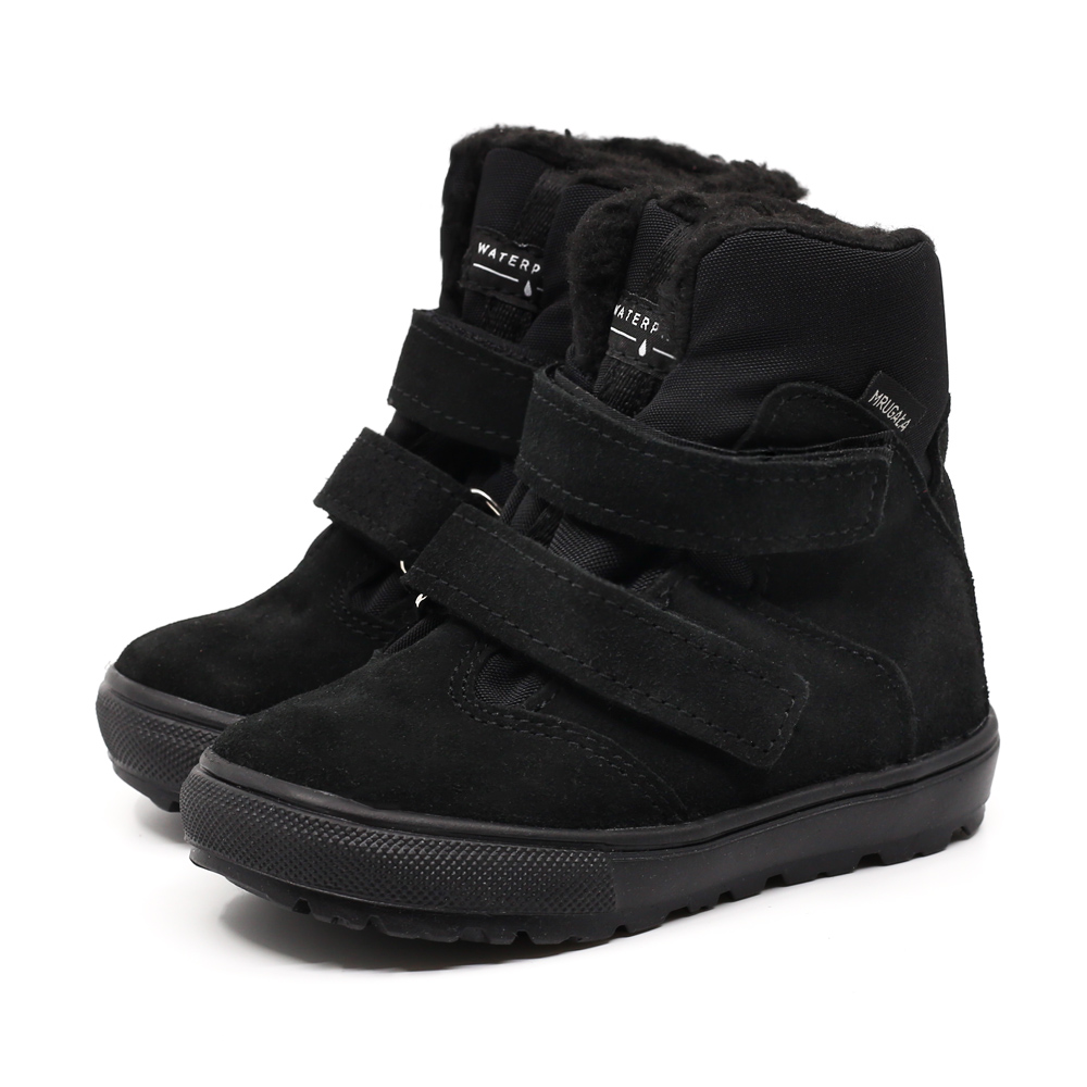 Zimowe trzewiki dziecięce wodoodporne MRUGAŁA Iwo Black ocieplane-chwalipietka