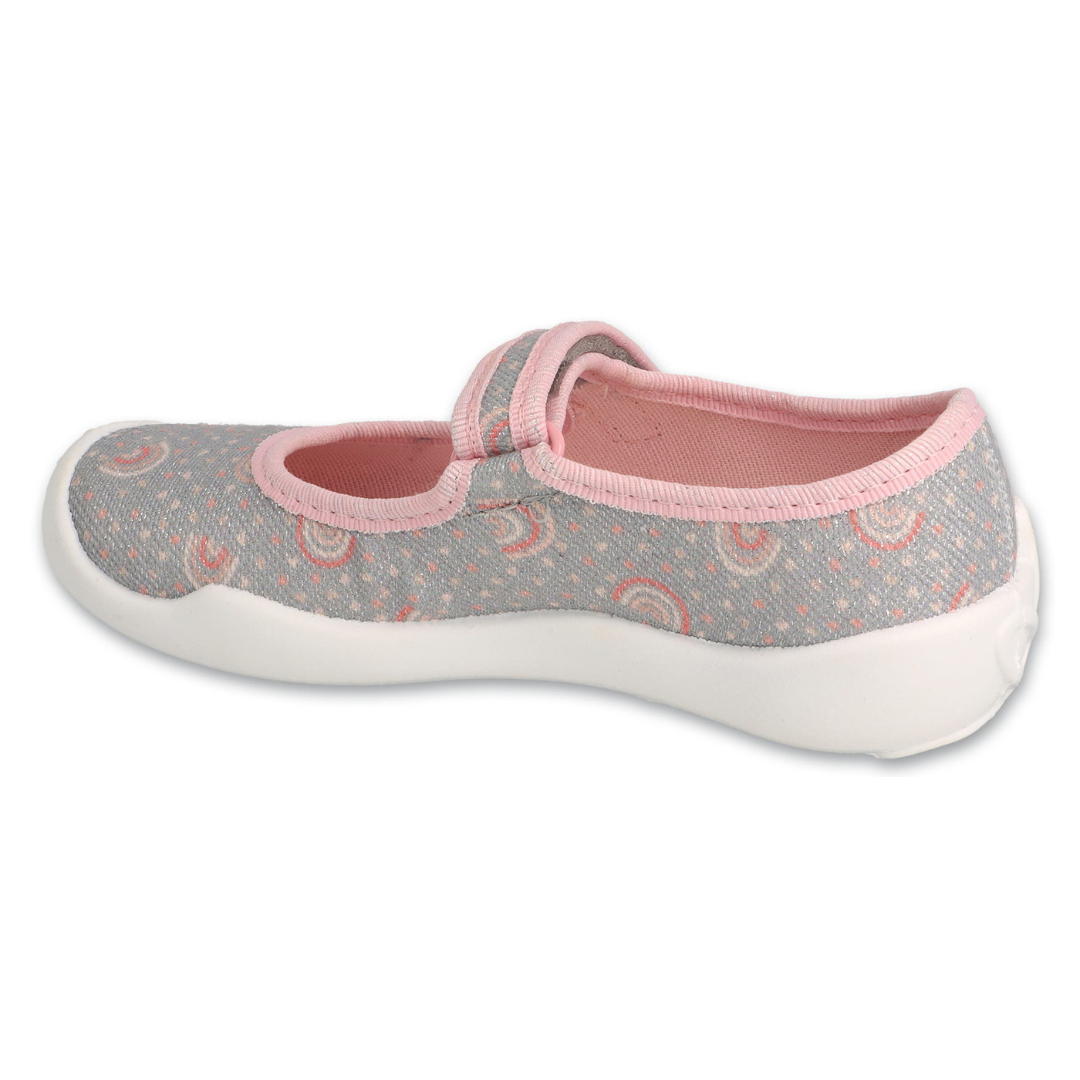 kapcie-dzieciece-befado-blanca-w-tecze-szare-balerinki-do-przedszkola