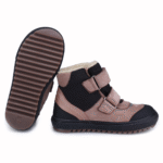 Zimowe trzewiki dziecięce wodoodporne EMEL beżowe Alaska ocieplane EV2761b-2 śniegowce - obrazek 3