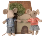MAILEG Myszki młodszy brat LouiMax i młodsza siostra Stella 11 cm
