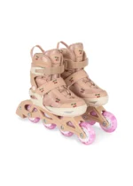 Rolki dziecięce Konges Slojd Light Up Roller Skates Cherry Blush LED regulowane | Chwali Piętka