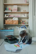 Zestaw kreatywny dla dzieci Konges Slojd – Creative Art Caddy Olivine - obrazek 4