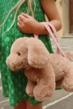 Pluszowy Piesek Torebka dla dzieci Konges Slojd – Puppy Bag Brown - obrazek 6