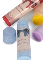 Zestaw balsamów do ust dla dzieci Konges Slojd – Lip Balm Glitter 5 szt. - obrazek 4