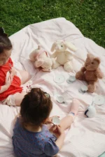 Zestaw do herbaty dla dzieci Konges Slojd – Tea Party Blue Dot, metalowy - obrazek 2