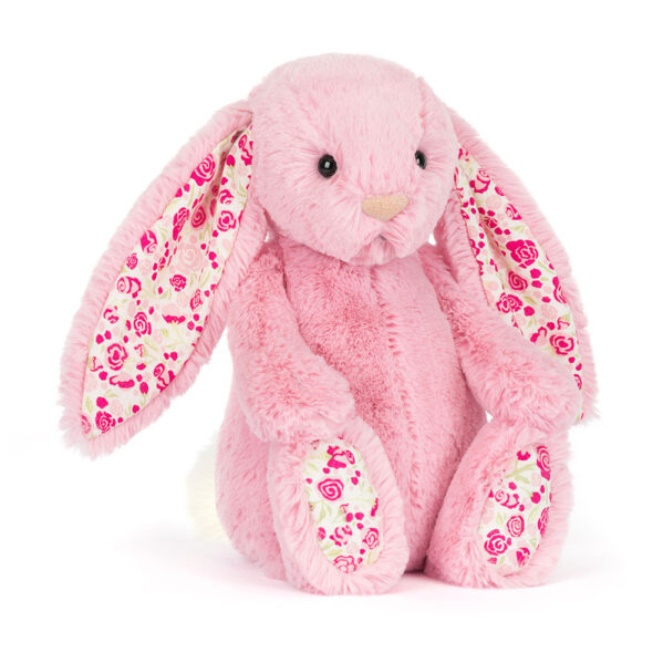 Pluszowy króliczek Blushkin Blossom Luxe Bunny 31 cm różowy z książkami – luksusowa maskotka dla dziecka