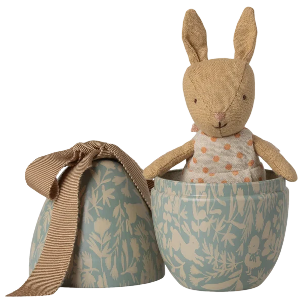 MAILEG jajko wielkanocne z królikiem Dusty Blue