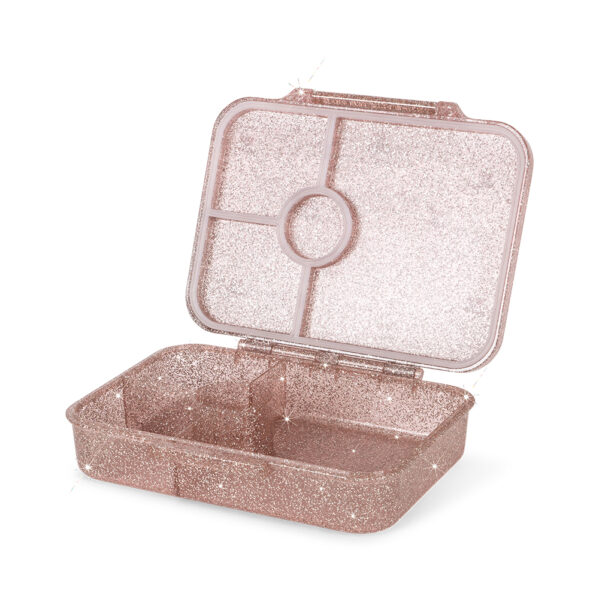 Brokatowy lunchbox bento dla dzieci Konges Slojd - Bento Lunch Box Cherry Glitter