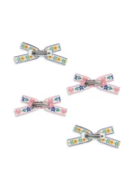 Konges Slojd 4-Pak Mini Spinek Do Włosów Bow White-Rose - obrazek 3