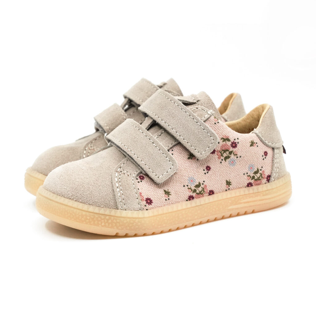 MRUGAŁA półbuty dziecięce LUMI BAREFOOT coconut bloom