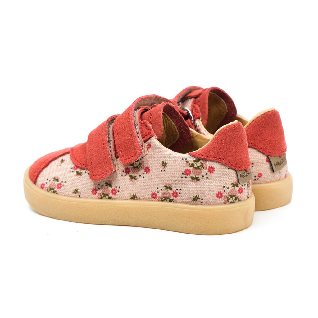 MRUGAŁA półbuty dziecięce PIKO koral bloom kwiatuszki
