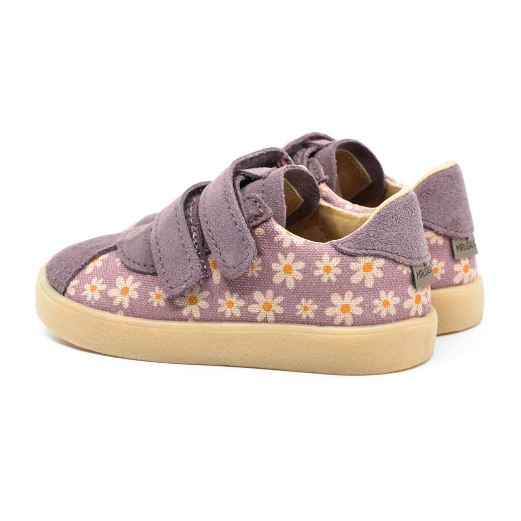 MRUGAŁA półbuty dziecięce PIKO lawenda daisy