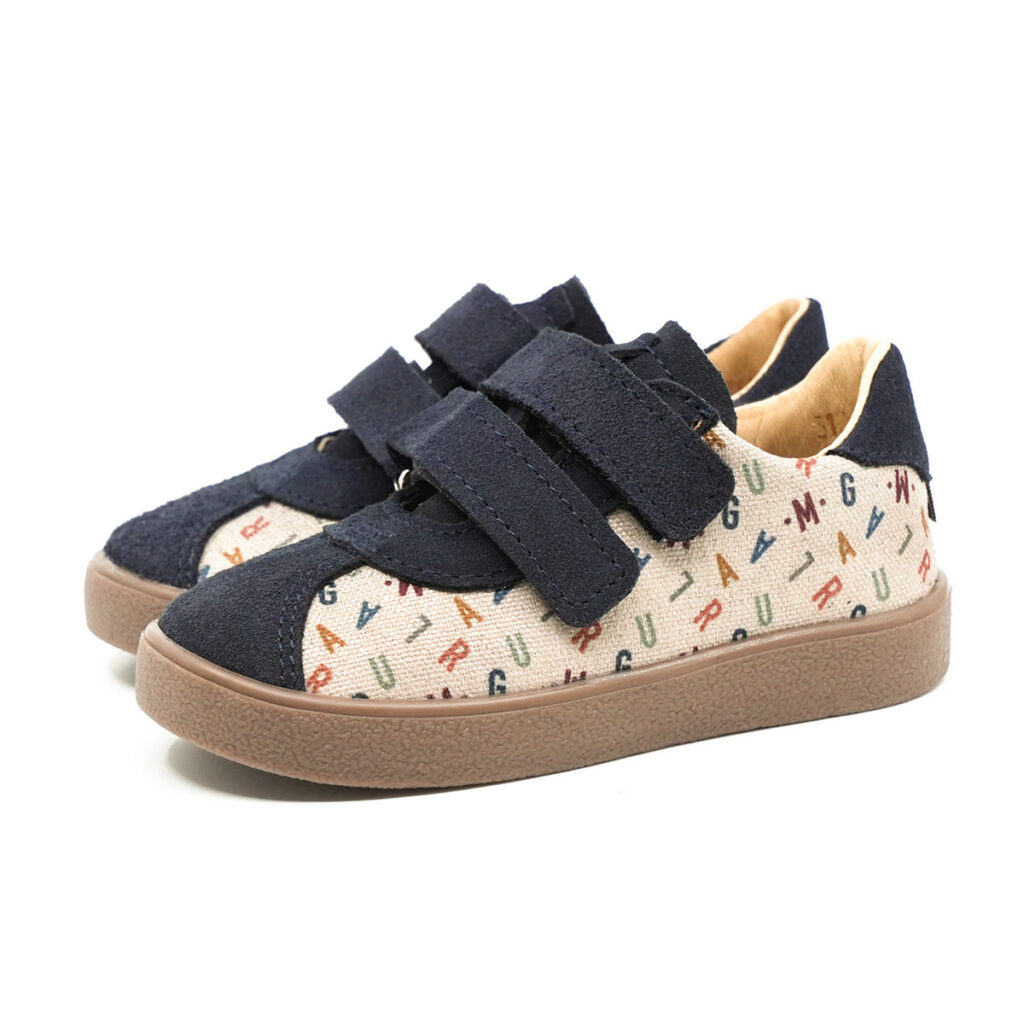 MRUGAŁA półbuty dziecięce PIKO ocean literki