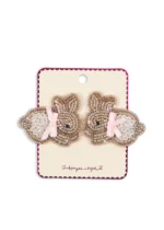 Spinki do włosów z króliczkami dla dzieci Konges Slojd