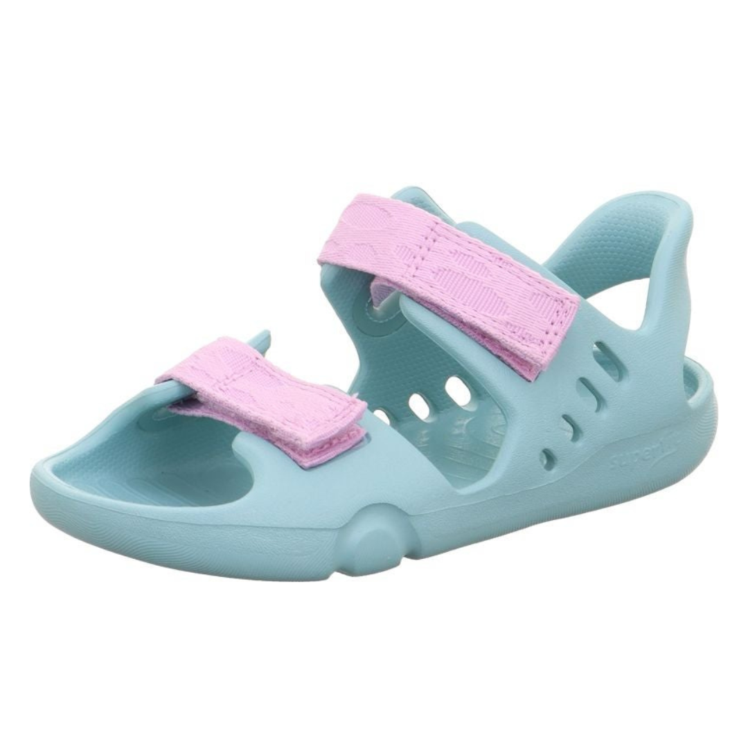 Superfit SPLASH-S sandały dziecięce turkusowe fioletowe Sandały dziecięce Superfit SPLASH-S turkusowe fioletowe na rzep