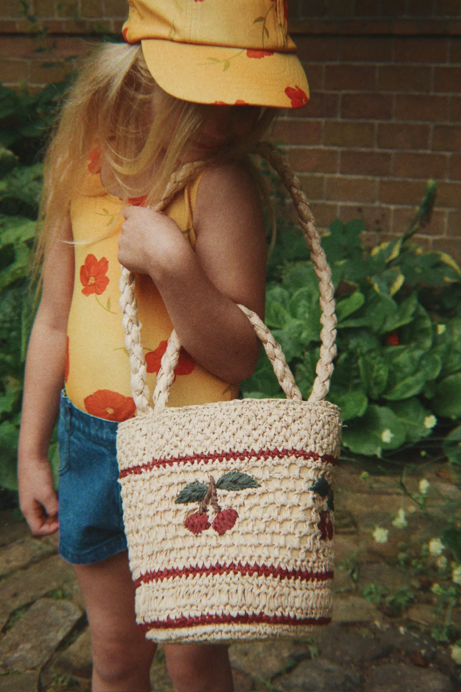 Konges Slojd Torebka dziecięca Koszyk Fiorella – raffia eggnog - obrazek 3