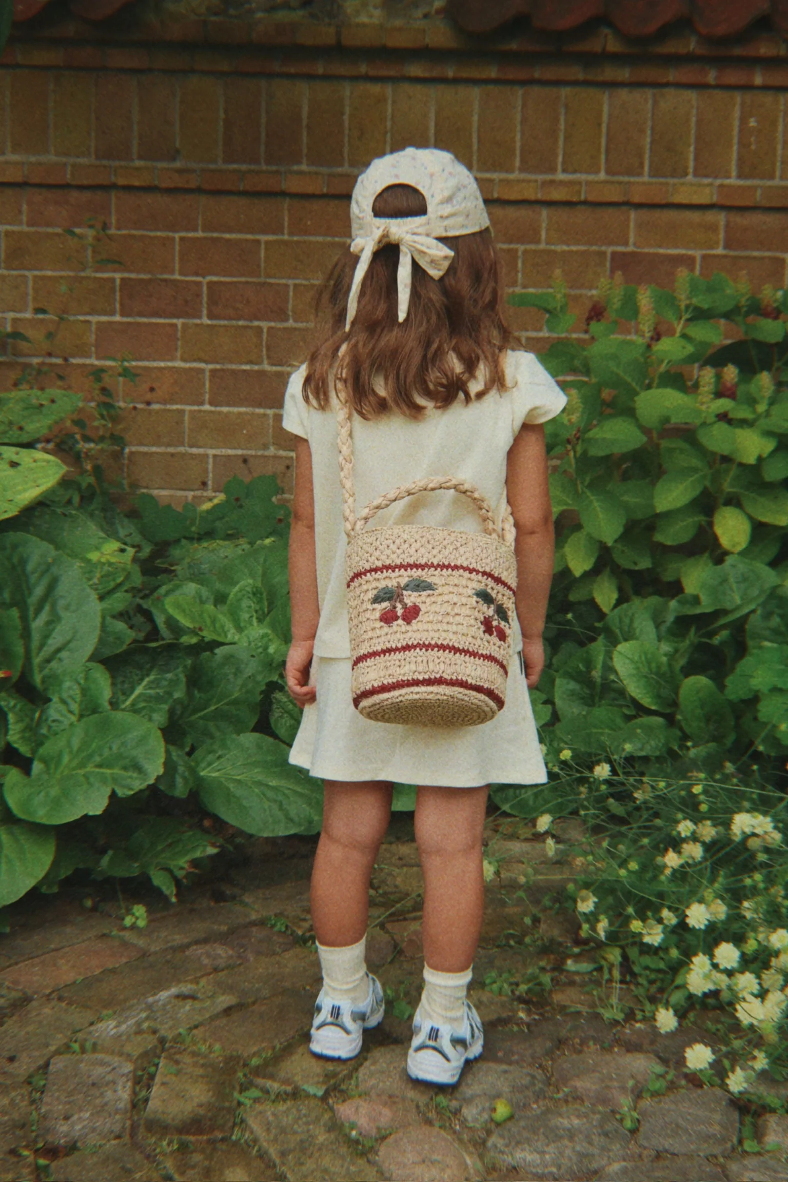 Konges Slojd Torebka dziecięca Koszyk Fiorella – raffia eggnog - obrazek 2