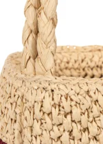 Konges Slojd Torebka dziecięca Koszyk Fiorella – raffia eggnog - obrazek 9