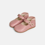 Buty do nauki chodzenia Bundgaard Prewalker Aya Flower Vintage Rose baleriny dziecięce