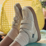 Sneakersy barefoot dla dzieci Bundgaard Lane Ivory Gold z membraną TEX – Chwali Piętka