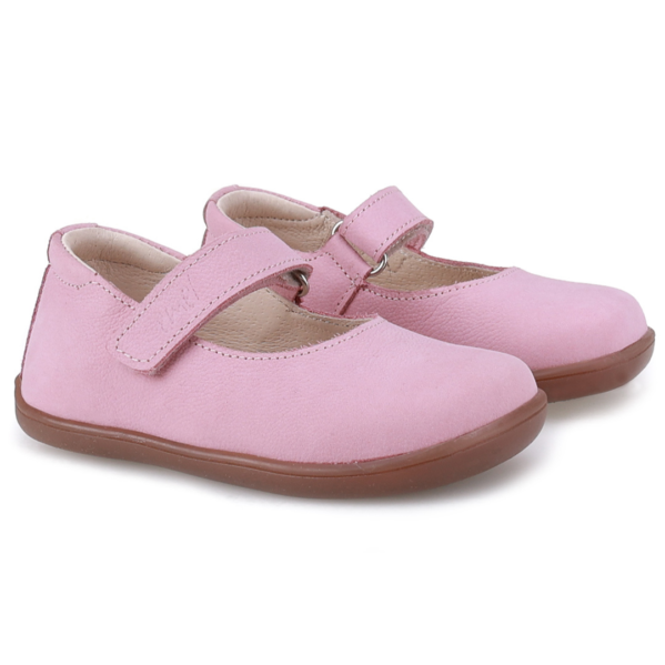 EMEL Barefoot Różowe Baleriny Dziecięce Na Rzep E 2826-2 – Chwali Piętka