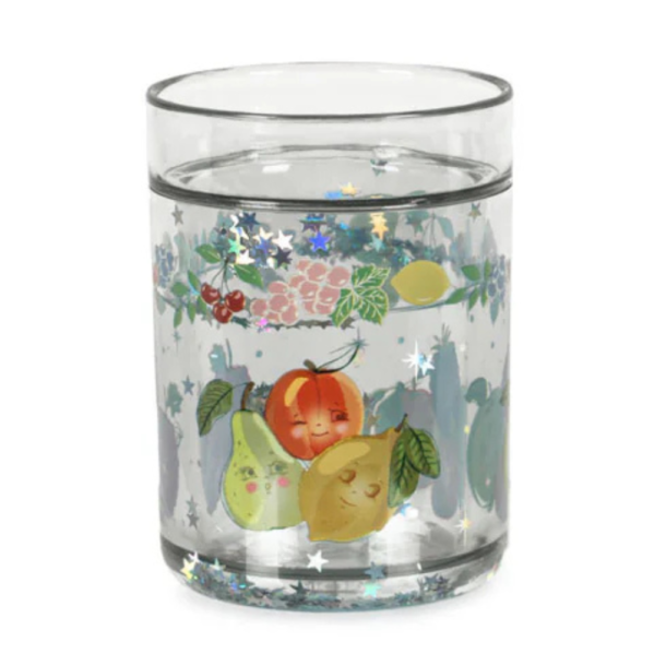 kubek dziecięcy Konges Slojd z brokatem fruity 180 ml