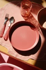 Konges Slojd Kubek dziecięcy GLITTER CUPS woof letter rose 180ml - obrazek 2