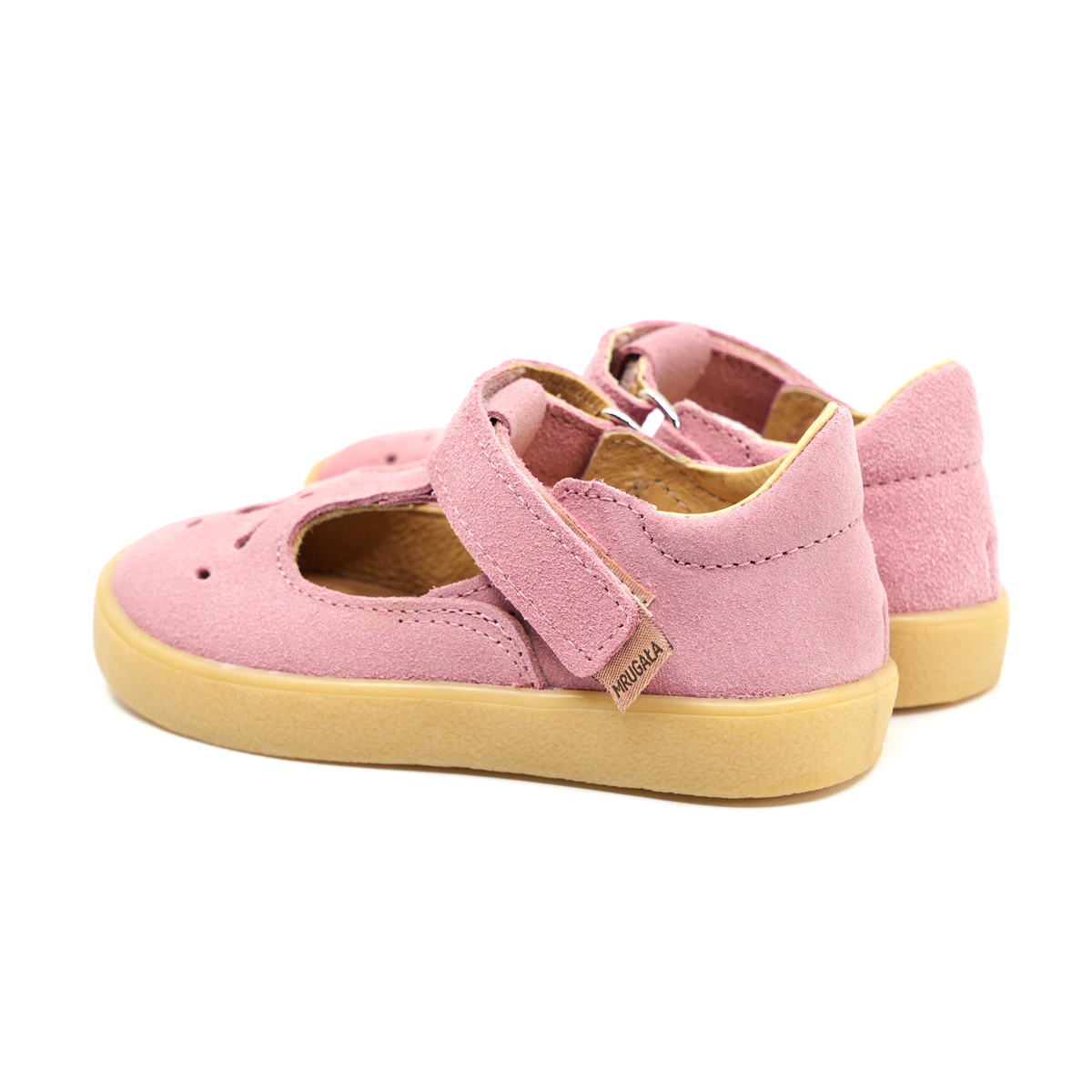 mrugala-baleriny-dzieciece-luna-flamingo-chwali-pietka-sklep Baleriny dziecięce LUNA flamingo skórzane dla dziewczynki z ozdobnym ażurowym przodem