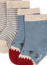 Skarpetki dziecięce 2-pack Konges Slojd – Rib Shark - obrazek 3