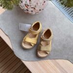 Sandały Mrugała Flo barefoot Limone 31–35 dla dzieci – skórzane sandały na lato, idealne dla dziewczynki i chłopca