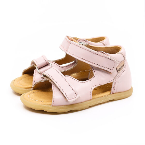 MRUGAŁA FLO barefoot Rosa lico sandały dziecięce skórzane 19–30 Chwali Piętka