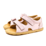 MRUGAŁA FLO Barefoot Rosa lico sandały dziecięce skórzane 31–35 Chwali Piętka